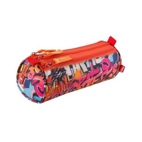 Piórnik tuba Easy Spokey 22x6x8cm, 3 zamki